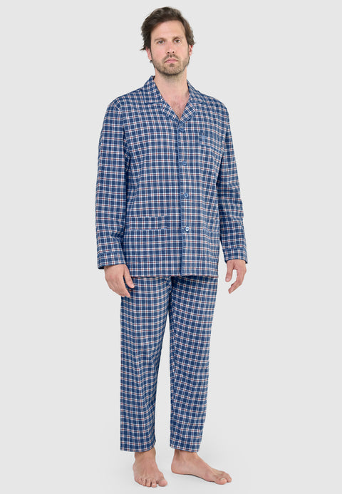   ▷ Pijama Hombre Largo Franela Invierno | El Búho Nocturno - 93411160 - https://www.elbuhonocturno.com/  