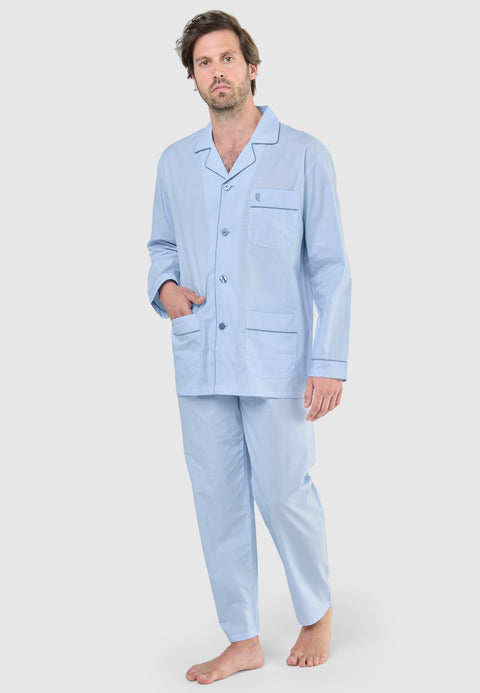   ▷ Pijama Hombre Largo Tela Entretiempo | El Búho Nocturno - 38268430 - https://www.elbuhonocturno.com/  