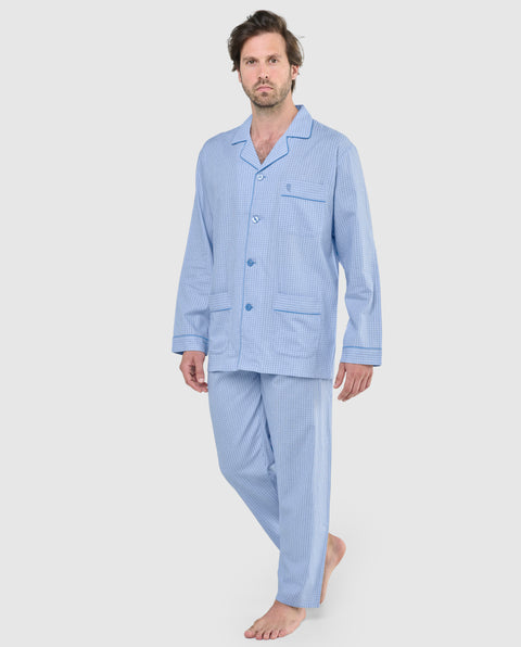   ▷ Pijama Hombre Largo Tela Entretiempo | El Búho Nocturno - 48782787 - https://www.elbuhonocturno.com/  