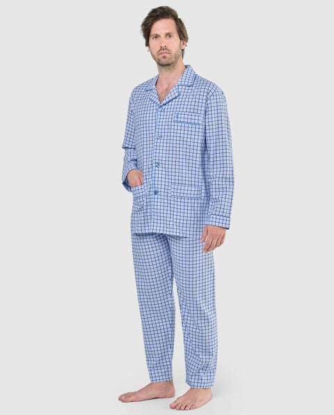   ▷ Pijama Hombre Largo Tela Entretiempo | El Búho Nocturno - 93137619 - https://www.elbuhonocturno.com/  