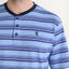 Pijama Hombre Verano Corto Tapeta Algodón Punto Rayas - Azul 3038_36