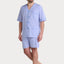 Pijama Hombre Verano Corto Judo Popelín Cuadros - Azul 4544_37