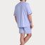 Pijama Hombre Verano Corto Judo Popelín Cuadros - Azul 4544_37