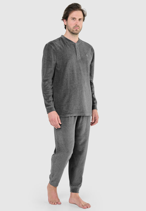   ▷ Pijama Hombre Largo Terciopelo Invierno | El Búho Nocturno - 48765870 - https://www.elbuhonocturno.com/  