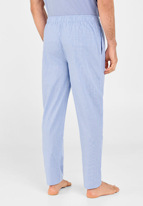 Buy Blue Printed Cotton Poplin Pants | HS/SP005/HASP8 | The loom