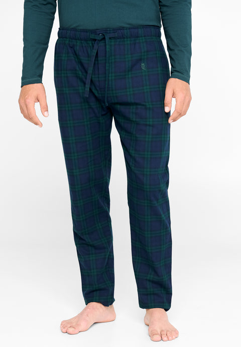 Men's Green Plaid Pajama Pants