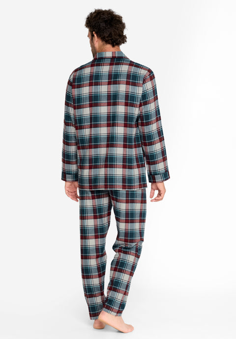 ▷ Pijama Hombre Largo Franela Invierno
